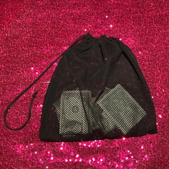 Mesh Fishnet Money Bag Wristlet Wallet See Through Purse Rave Dancewear goth emo - Picture 11 of 17